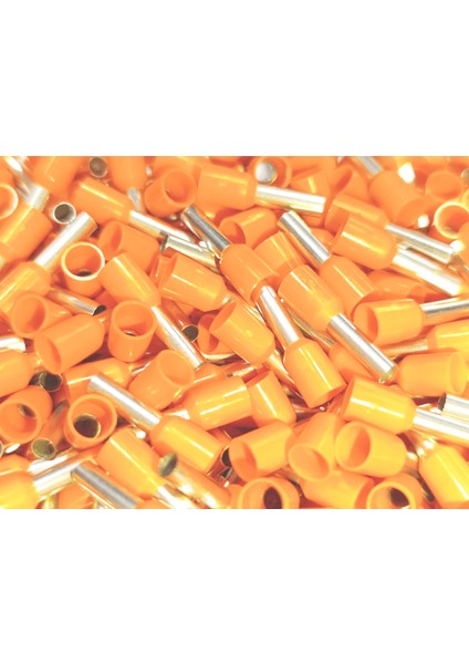 4 mm Tek Girişli Izoleli Kablo Yüksüğü - Fransız Norm - Turuncu - 1 Paket (500 Adet) modelleri