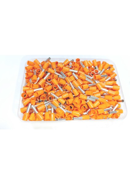 4 mm Tek Girişli Izoleli Kablo Yüksüğü - Fransız Norm - Turuncu - 1 Paket (500 Adet) fırsatları
