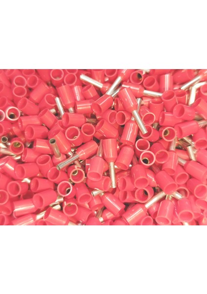 1,5 mm Tek Girişli Izoleli Kablo Yüksüğü - Alman Norm - Kırmızı - 1 Paket (1000 Adet) modelleri