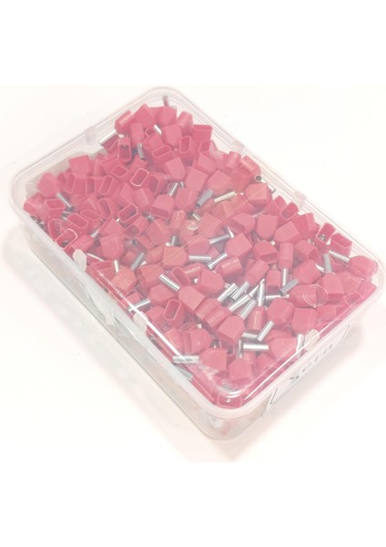 1,5 mm Çift Girişli Izoleli Kablo Yüksüğü – Alman Norm – Kırmızı – 1 Paket (500 Adet) fiyatları