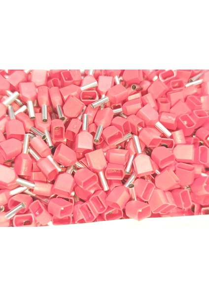 1,5 mm Çift Girişli Izoleli Kablo Yüksüğü – Alman Norm – Kırmızı – 1 Paket (500 Adet) modelleri