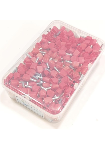 1,5 mm Çift Girişli Izoleli Kablo Yüksüğü – Alman Norm – Kırmızı – 1 Paket (500 Adet) indirimleri