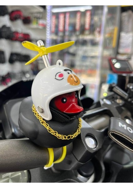 Motosiklet Bisiklet Aksesuar Gidona Takılan ve Yapışabilen Civciv Süs Siyah