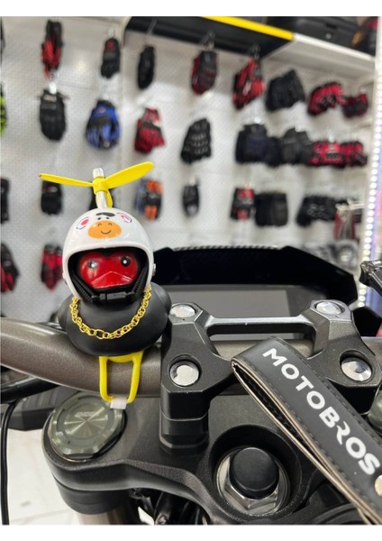 Motosiklet Bisiklet Aksesuar Gidona Takılan ve Yapışabilen Civciv Süs Siyah fiyatları