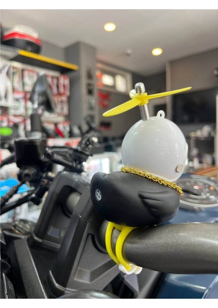 Motosiklet Bisiklet Aksesuar Gidona Takılan ve Yapışabilen Civciv Süs Siyah modelleri