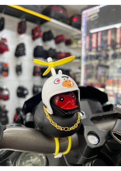 Motosiklet Bisiklet Aksesuar Gidona Takılan ve Yapışabilen Civciv Süs Siyah fırsatları