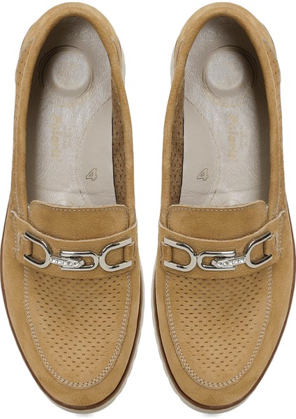 105404.Z5FX Camel Kadın Loafer