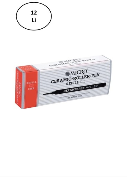 Mikro Micro Ceramic Refil Kırmızı 0,7 12'li