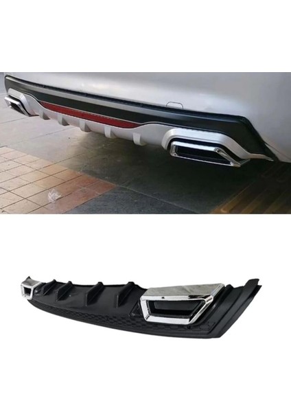 Hko Difüzör Üniversal Amg Kare Model Siyah