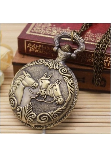 At Büstü Köstekli Saat Model 1