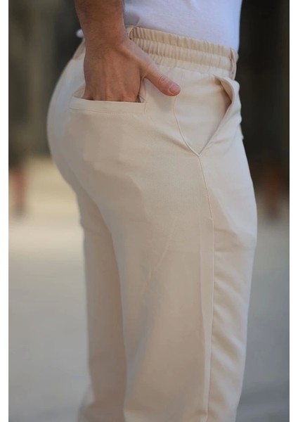 Erkek Beli Bağcıklı Jogger Pantolon