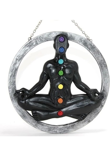 Polyester Duvara Asmalı 7 Chakra Pano