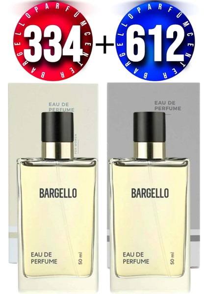 334 Kadın Parfüm Floral 50 ml Edp + Bargello 612 Erkek Parfüm Woody 50 ml Edp