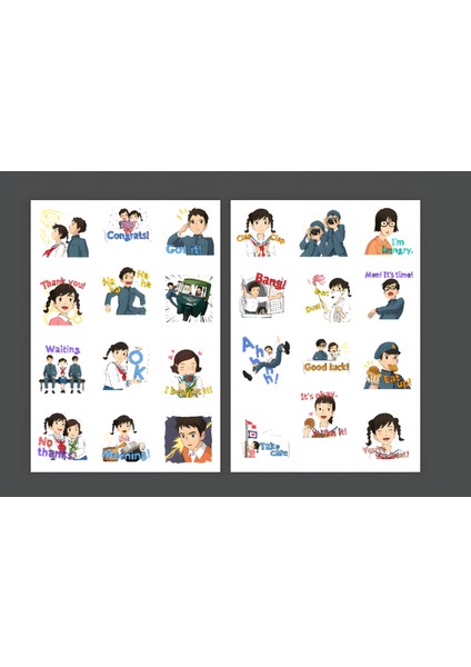 Studio Ghibli Tepedeki Ev Sticker Seti