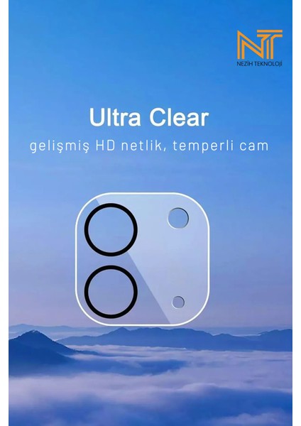 iPad Pro 2024 13 / 11 Inç Çizilmeye Dayanıklı Hd Temperli Cam Kamera Lens Koruyucu