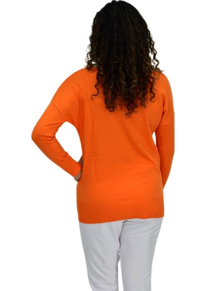 Kadın Kayık Yaka Spor Kazak 12489 BGL-ST04098