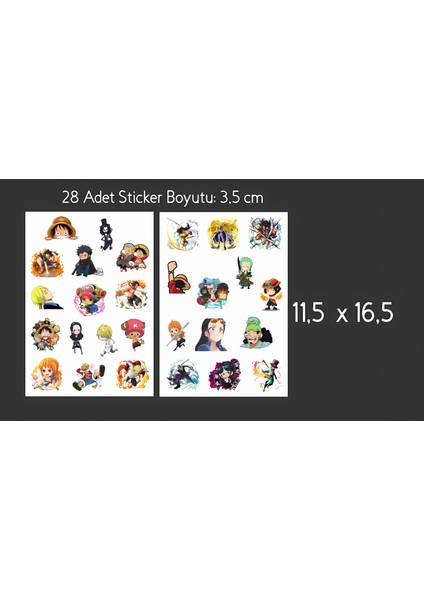 One Piece Sticker Seti- Anime