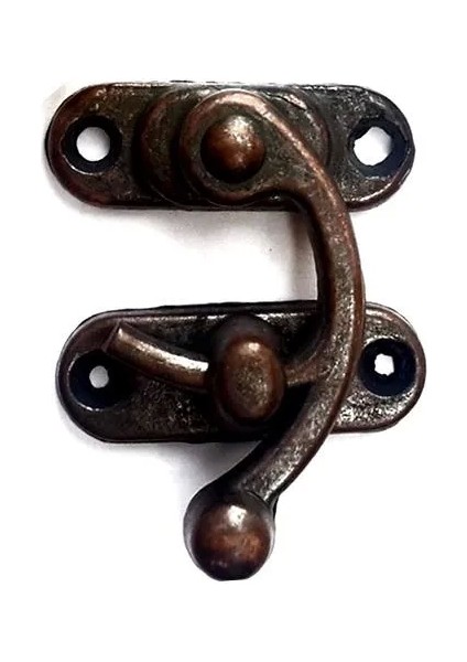 Yay Gözü, Ahşap Kutu Klipsi - Küçük 28X33 Mm, Antik, 100 Adet