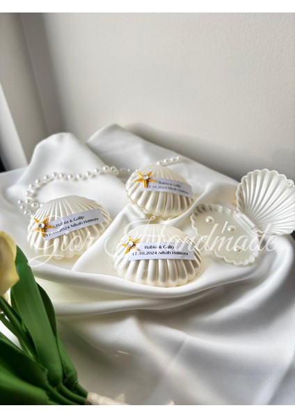 15 Adet Deniz Yıldızlı Istiridye Mum, Nişan-Söz-Kına-Düğün-Nikah-Bebek Hediyelik fiyatları