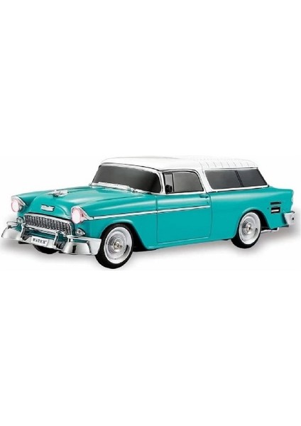 Wster Chevrolet WS-1955BT Belair 1955 Model Araba Bluetooth Hoparlör Turkuaz