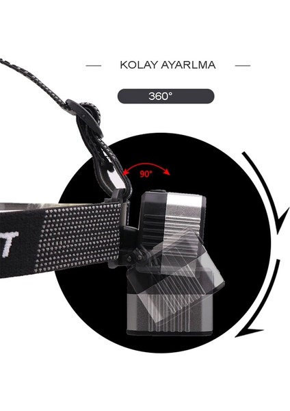 4 Modlu Sensörlü Şarjlı Güçlü Kafa Lambası WT-248