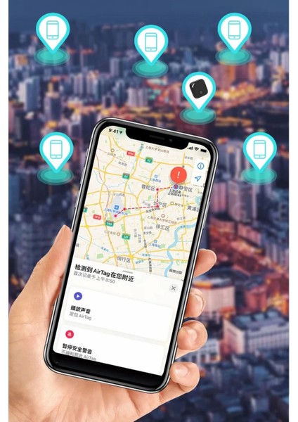 Smart Tag Airtag Akıllı Takip Cihazı Apple My Find Uyumlu Beyaz