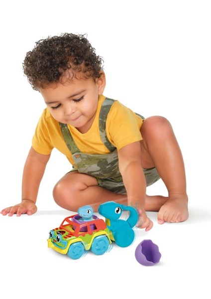 73251 Tomy - Jurassic World Dino ve Renkli Araç - Toomies +12 Ay