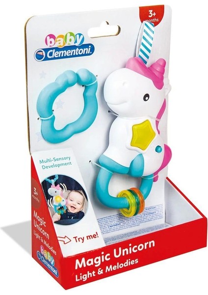 17333 Baby Clementoni Interaktif Unicorn Oyuncak / +6 Ay
