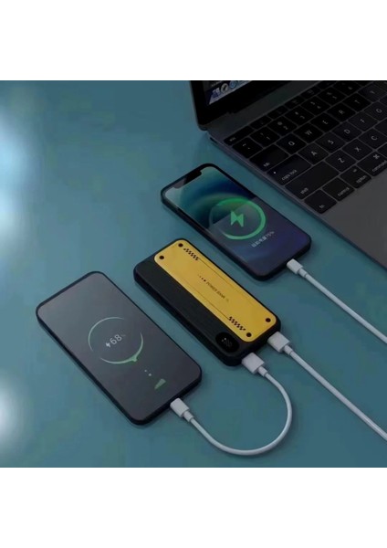 10000 Mah Hızlı Şarj Özellikli Aynı Anda 4 Cihazı Şarj Edebilen Powerbank