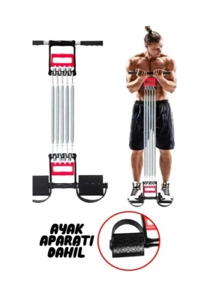 3'ü 1 Arada El Ayak Göğüs Fitness Yayı