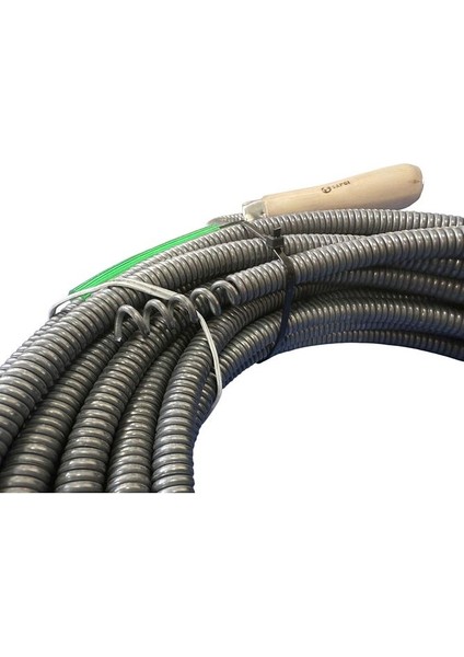 Premium 15 Metre 13 mm Tıkanıklık , Klozet , Gider ve Lavabo Açıcı Boru Temizleme Spiral Kanal Susta modelleri