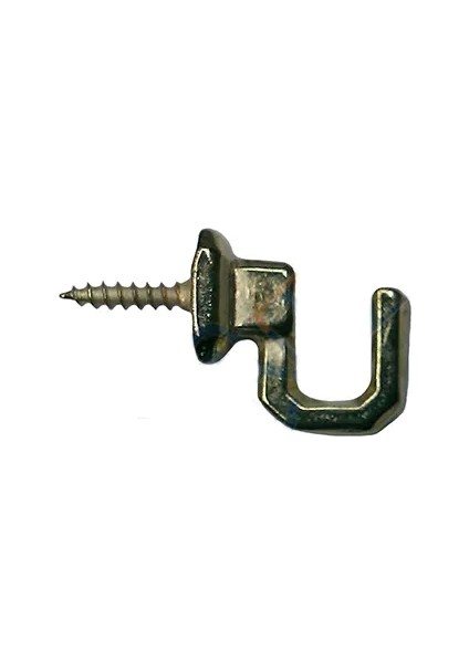 Vidalı Kanca, Askı Küçük - 15x18mm, Sarı - 100 Adet