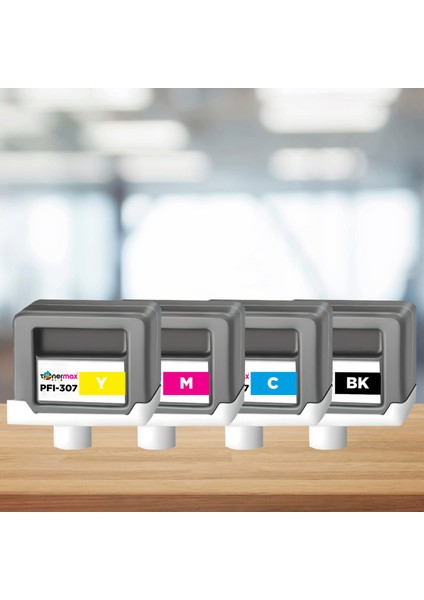Canon PFI-307 Muadil Kartuş Cmyk Seti (330ML)