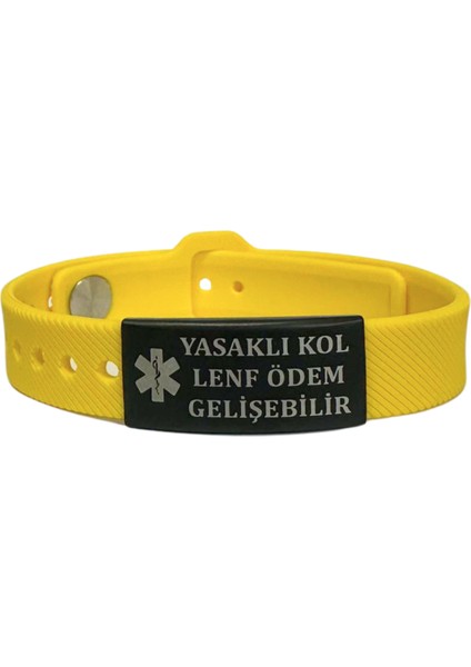 Yasaklı Kol Meme Kanseri Uyarı Bilekliği