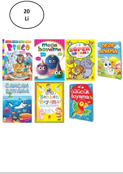 Keskin Color Boyama Kitabı Eğlence Karışık 20'li