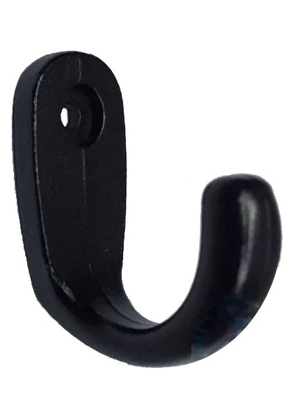 Büyük Tekli Fincan Askı, Dekor Askısı - Siyah, 12x23x30 Mm