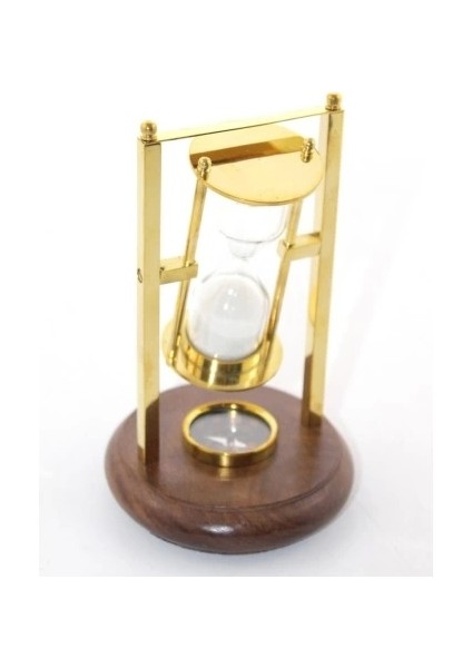 Pirinç Pusulalı Kum Saati Model 2