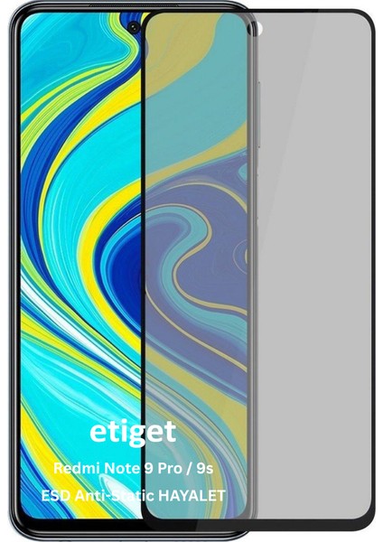 Xiaomi Redmi Note 9 Pro / 9s ”esd Antı-Statıc” Gizli Hayalet Cam Ekran Koruyucu
