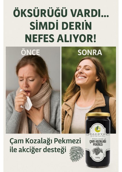 Çam Kozalağı PekmeziÇam Kozalağı Pekmezi 640gr. Organik Kozalak Pekmezi %100 Doğal - Egedya