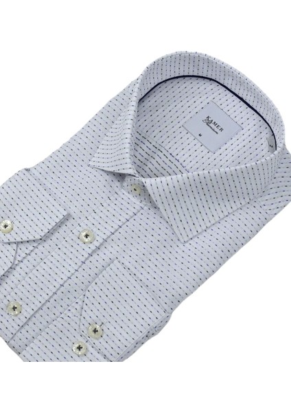 Erkek Klasik Puantiyeli Uzun Kol Gömlek 3706 BGL-ST04395 fırsatları