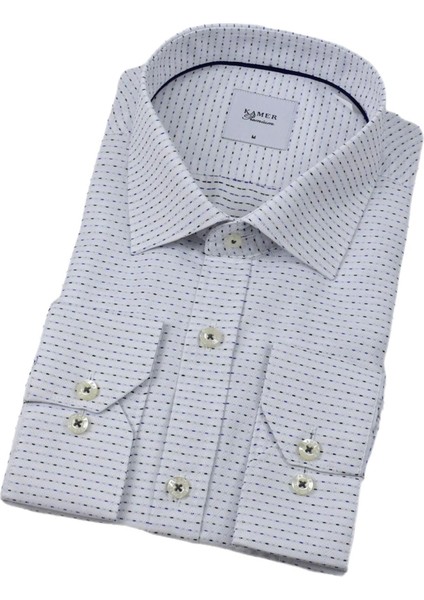 Erkek Klasik Puantiyeli Uzun Kol Gömlek 3706 BGL-ST04395 indirimleri