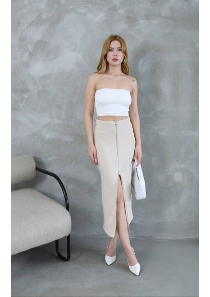 Kadın Likralı Kalem Etek