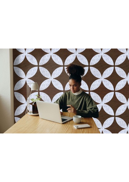 Kendinden Yapışkanlı Pvc Yer Duvar Döşeme Parke Mermer Teak 40X40 cm 0,64 M²/4 Adet fırsatları