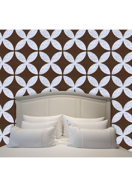 Kendinden Yapışkanlı Pvc Yer Duvar Döşeme Parke Mermer Teak 40X40 cm 0,64 M²/4 Adet indirimleri