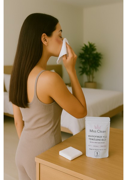 ( 10 Adet ) Cilt Bakım ve Kusursuz Makyaj Temizleme Bezi Mikrofiber Seyahat Tip Özel Paketli modelleri