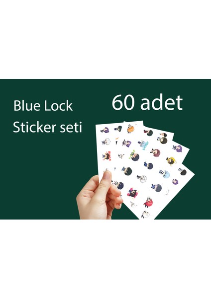 Blue Lock 60 Adet Sticker Seti -2cm - Anime Sticker