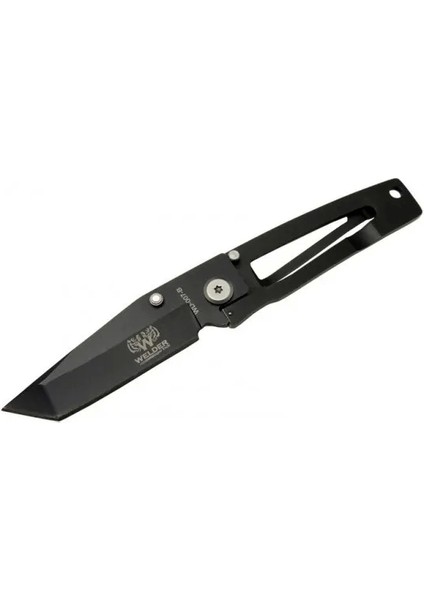 Polat Alemdar Siyah Çakı 16 cm Yarı Otomatik , Kemerlikli