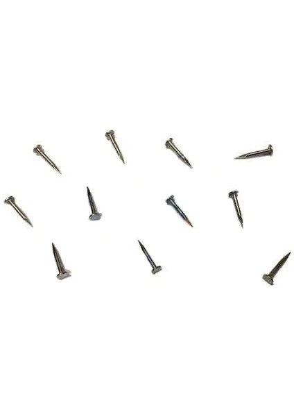 Klips, Menteşe, Ayağı Çivisi 9mm Çelik - Nikel 100GR