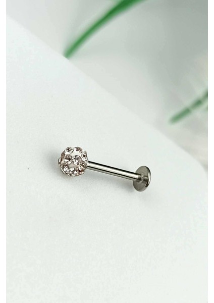 316 L Cerrahi Çelik Büyük Tek Toplu Taşlı Piercing TRPIERCING084 PIERX200X