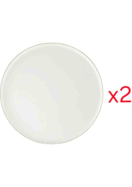 Chopin Altın Yaldız Düz Tabak 2'li 27 cm